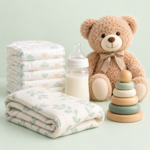 Demo collection of baby care products